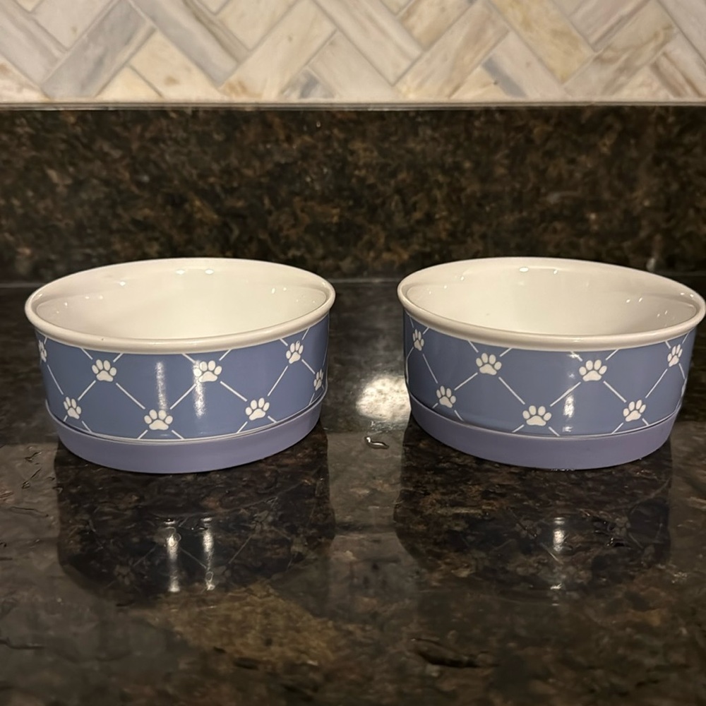 Set of Small pet dishes